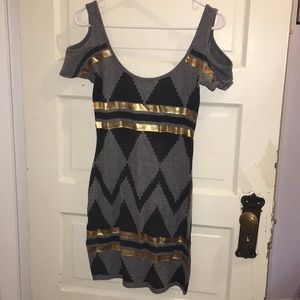UO Aztec / Geometric Print Fitted Dress